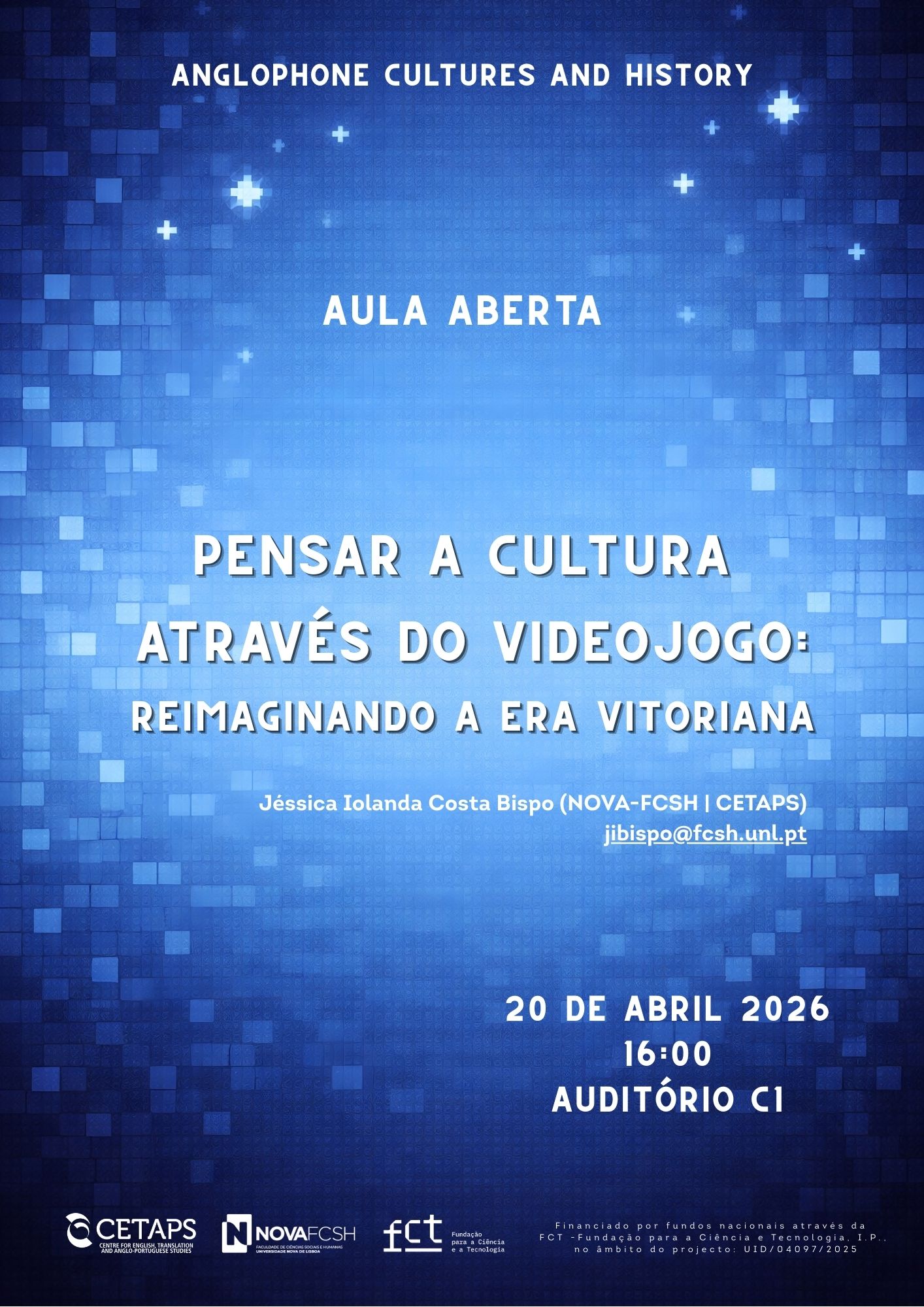 Aula aberta – Pensar a Cultura Através do Videojogo: Reimaginando a Era Vitoriana