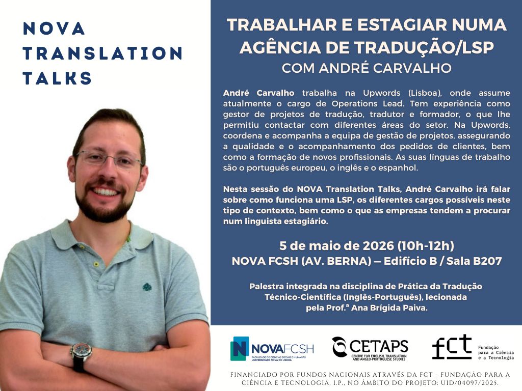 NOVA Translation Talks – Com André Carvalho