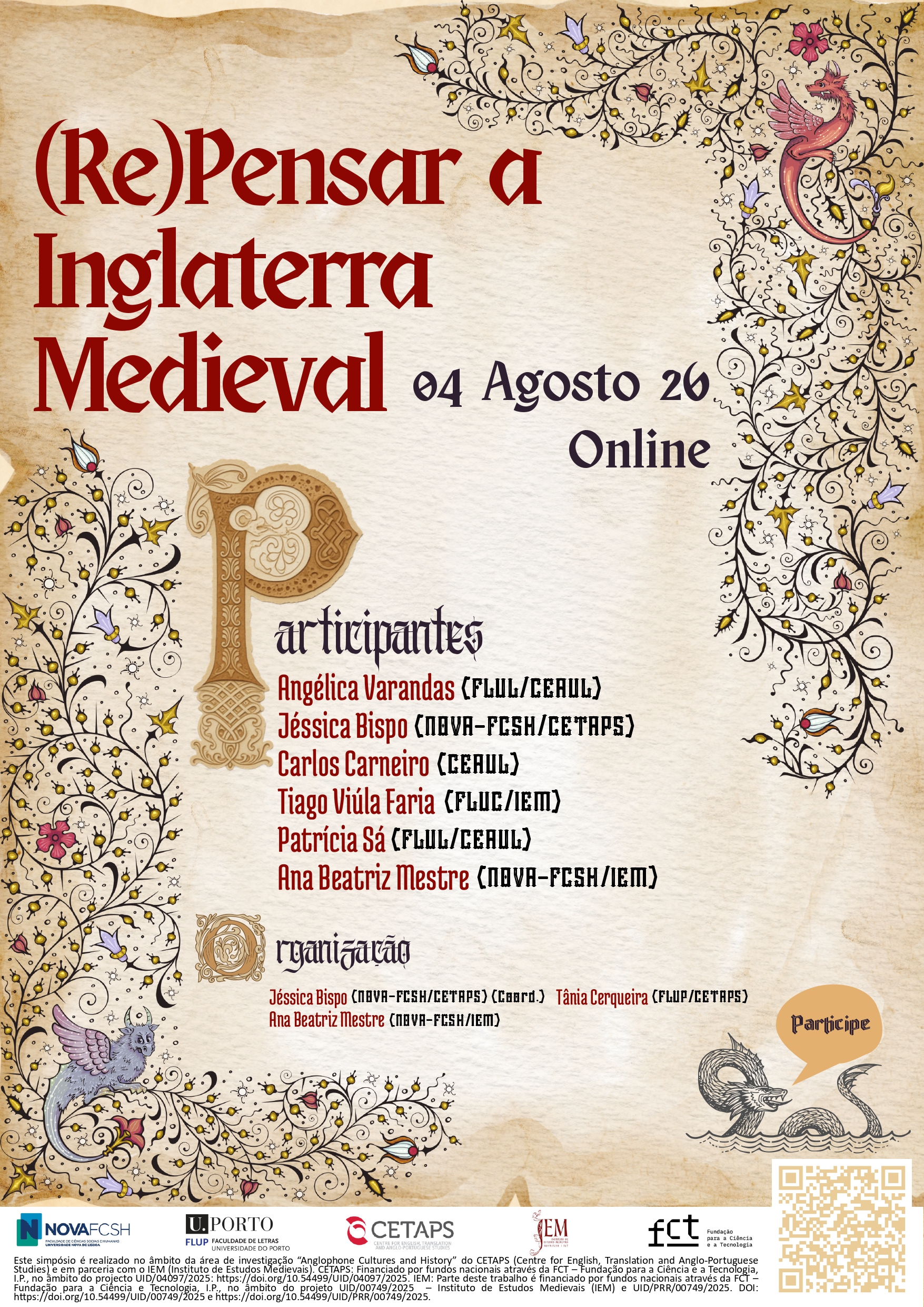 (Re)pensar a Inglaterra Medieval – Simpósio